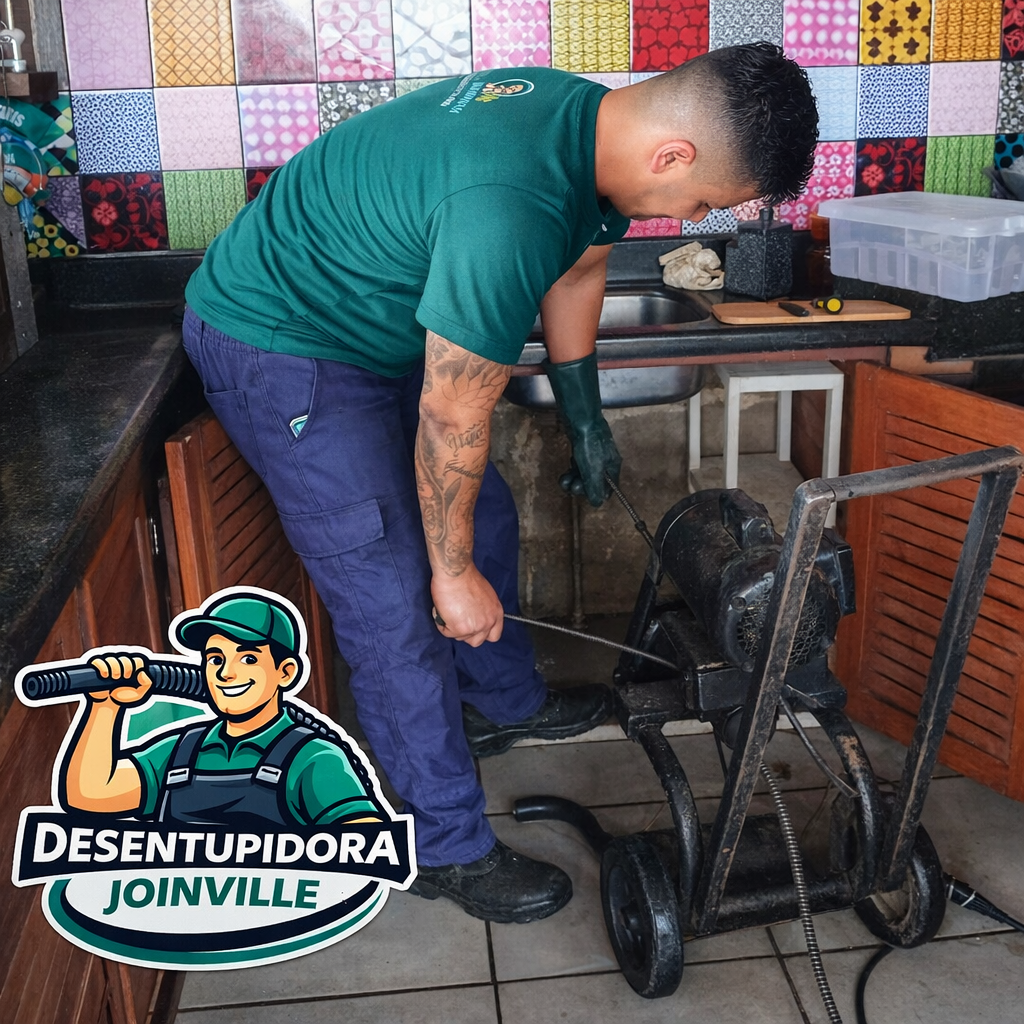 Desentupidora Joinville serviço de desentupimento